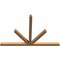Ekena Millwork Saratoga Timber Gable Bracket, Western Red Cedar, 84"W x 56"H x 3 1/2"D x 3 1/2"F, 16/12 Pitch GBW084X56X0404SAR00SWR - alternate 4